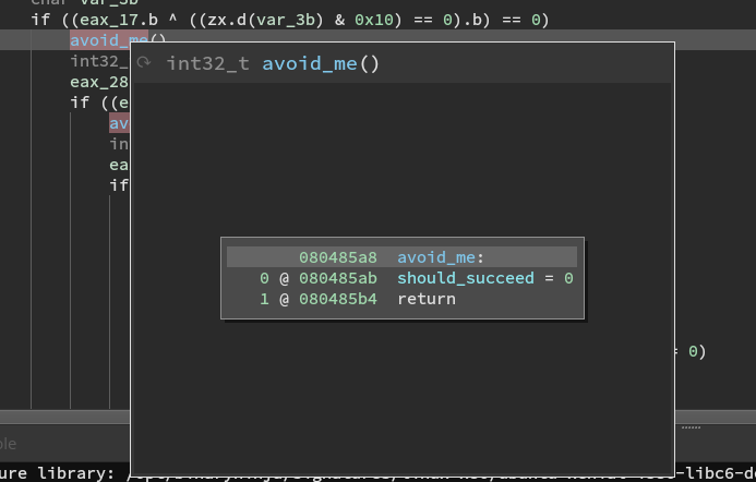 Avoid Function