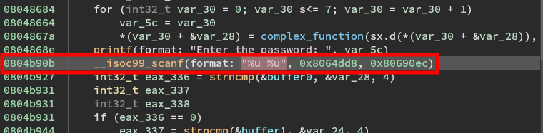 Scanf Input